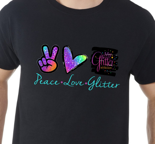 Peace Love and Glitter (Front)
