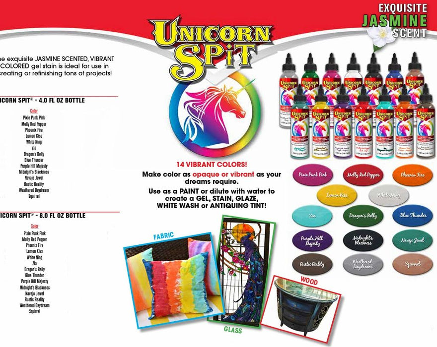 Unicorn Spit Sparkling Wood Stain 4oz Bottles Choose From 7 Colors -   Finland
